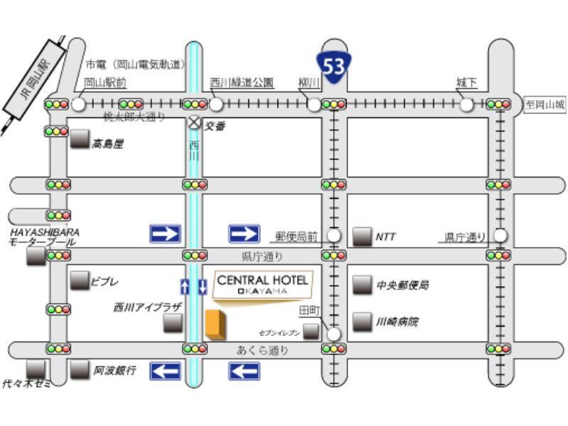 Central Hotel Okayama Buitenkant foto